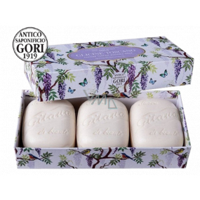 Antico Saponificio Gori Glicine Toscano ručně vyráběné italské mýdlo 3 x 150 g