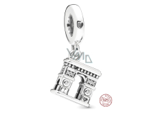 Charm Sterlingové stříbro 925 Vítězný oblouk v Paříži, Arc de Triomphe přívěsek na náramek cestování