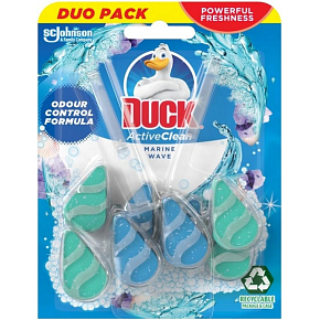 Duck Active Clean Marine Wave WC závěs do toalety, 2 × 38,6 g