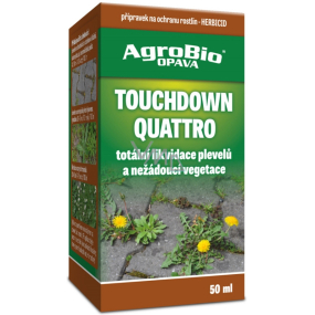 AgroBio Touchdown Quattro herbicid k likvidaci nežádoucí vegetace 50 ml BSN4G2227, 7/2027