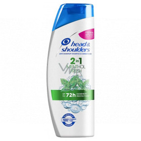 Head&Shoulders Cool Menthol 2v1 šampon a balzám na vlasy proti lupům pro osvěžující pocit 200 ml