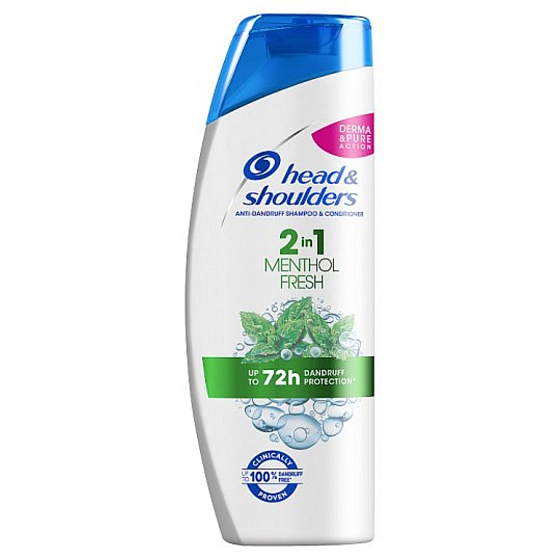 Head&Shoulders Cool Menthol 2v1 šampon a balzám na vlasy proti lupům pro osvěžující pocit 200 ml