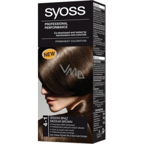 Syoss Professional barva na vlasy 4 - 1 středně hnědý