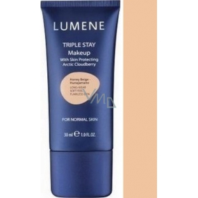 Lumene Double Stay minerální make-up 04 Peach Beige 30 ml