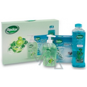 Radox Zklidňující tekuté mýdlo 300 ml + sůl 400 g + pěna 500 ml, kosmetická sada