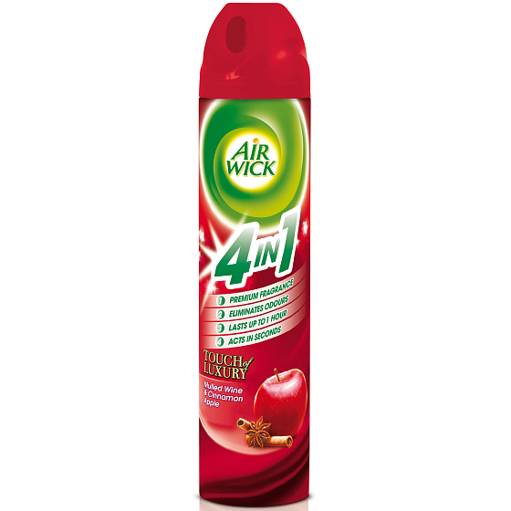 Air Wick Mulled Červené jablko & Svařené víno 4v1 osvěžovač vzduchu sprej 240 ml