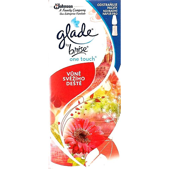 Glade One Touch Vůně svěžího deště mini sprej osvěžovač vzduchu 10 ml