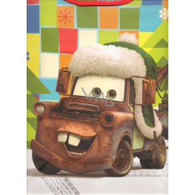 Nekupto Dárková papírová taška 33 x 26 x 13 cm Cars Vánoční 1190 WLGL