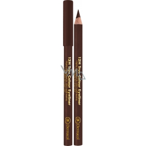 Dermacol 12h True Colour Eyeliner dřevěná tužka na oči 06 Dark brown 2 g