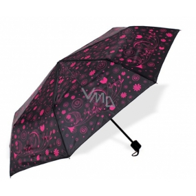 Albi Original Deštník skládací Premium Růžové květy 24 x 4 cm