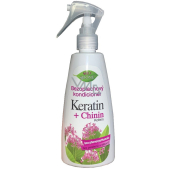 Bione Cosmetics Keratin & Chinin bezoplachový kondicionér pro všechny typy vlasů 260 ml