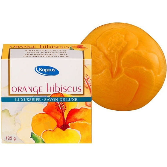 Kappus Orange Hibiscus - Ibišek luxusní toaletní mýdlo 125 g