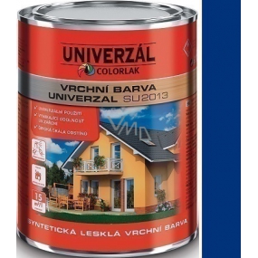 Colorlak Univerzal SU2013 syntetická lesklá vrchní barva Modrá návěstní 0,6 l