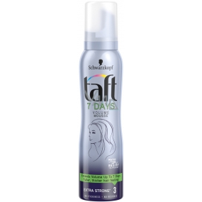 Taft 7 Days Volume Mousse extra silná fixace 3 pěnové tužidlo 150 ml