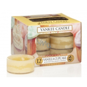 Yankee Candle Vanilla Cupcake - Vanilkový košíček vonná čajová svíčka 12 x 9,8 g