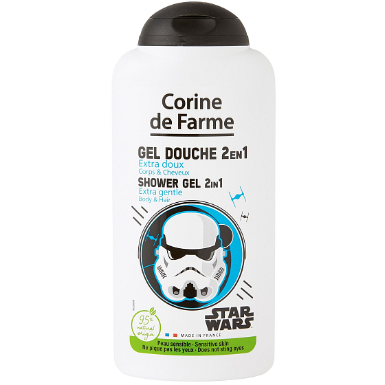 Corine de Farme Star Wars 2v1 šampon na vlasy a sprchový gel pro děti 250 ml