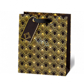 BSB Luxusní dárková papírová taška 23 x 19 x 9 cm Art Deco LDT 412 - A5