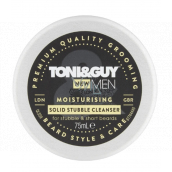 Toni&Guy Men Solid Stubble Cleanser čisticí hydratační krém na krátké vousy a obličej 75 ml