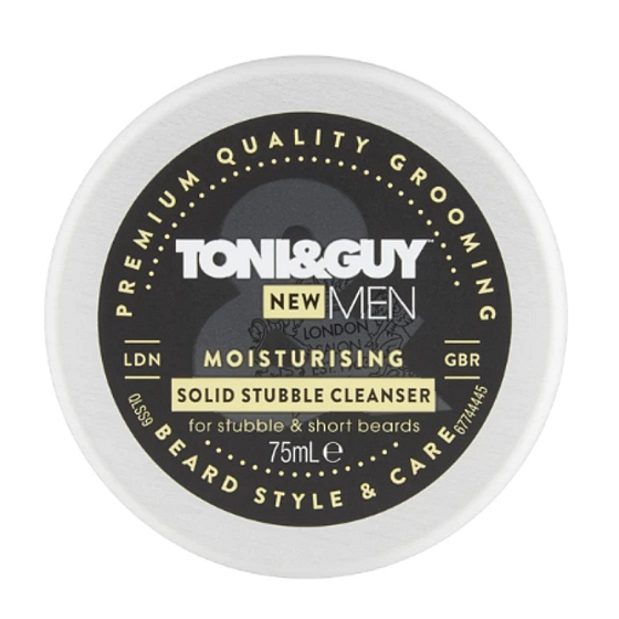 Toni&Guy Men Solid Stubble Cleanser čisticí hydratační krém na krátké vousy a obličej 75 ml