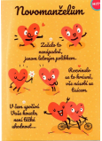 Albi Hrací přání do obálky Novomanželům Příběh dvou srdcí Crazy Little Thing Called Love 14,8 x 21 cm