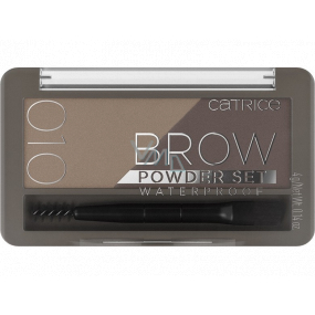 Catrice Brow Powder Set Waterproof set na obočí voděodolný 010 Ash Blond 4 g