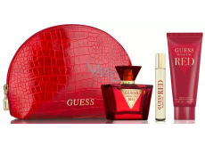 Guess Seductive Red toaletní voda pro ženy 75 ml + tělové mléko 100 ml + toaletní voda 15 ml miniatura + etue, dárková sada pro ženy
