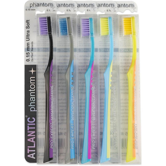 Atlantic Phantom ultra měkký zubní kartáček 1 kus různé barvy