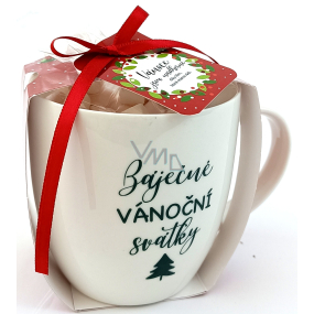 Albi Vánoční hrnek a marshmallow 60 g Báječné vánoční svátky 250 ml