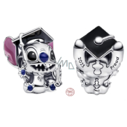Charm Sterlingové stříbro 925 Disney Lilo a Stitch k promoci 2025, korálek na náramek gradace
