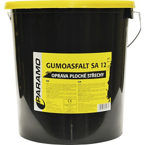 Gumoasfalt SA 12 asfaltový nátěr na opravu střech černý, 10 kg Gumoasfalt SA 12 asfaltový nátěr na opravu střech černý, 10 kg