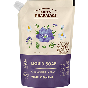 Green Pharmacy Heřmánek a Len tekuté mýdlo náhradní náplň 460 ml Green Pharmacy Heřmánek a Len tekuté mýdlo náhradní náplň 460 ml
