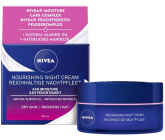 Nivea 24h Moisture výživný noční krém pro suchou až citlivou pleť 50 ml