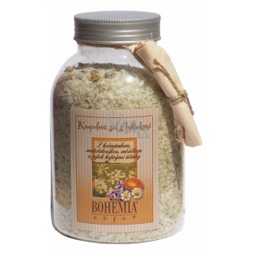 Bohemia Gifts Heřmánek a mateřídouška a měsíček s jejich hojivými účinky sůl do koupele 1,2 kg