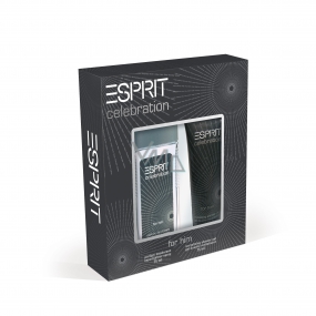 Esprit Celebration Men parfémovaný deodorant sklo pro muže 75 ml + sprchový gel 75 ml, kosmetická sada