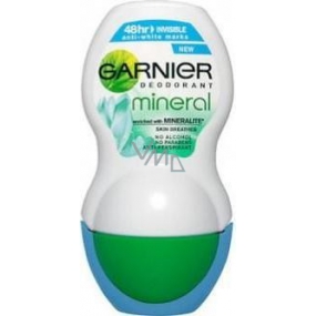Garnier Mineral Ultra Dry Invisible Anti-White Marks kuličkový deodorant roll-on pro ženy 50 ml