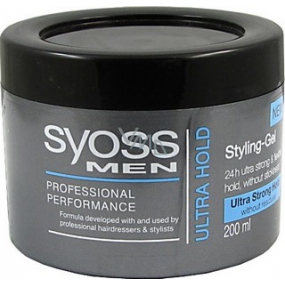 Syoss Men Ultra Hold stylingový gel 200 ml