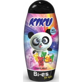 Kiku Crazy Jelly 3v1 sprchový gel, šampon a pěna pro děti 250 ml