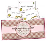 Bohemia Gifts Karty splněných přání pro babičku 20 kusů karet