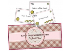 Bohemia Gifts Karty splněných přání pro babičku 20 kusů karet