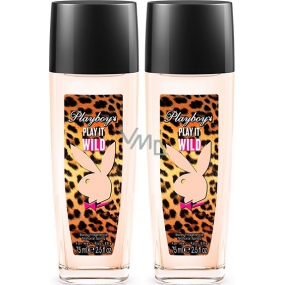 Playboy Play It Wild for Her parfémovaný deodorant sklo pro ženy 2x75 ml, duopack