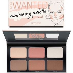 Artdeco Most Wanted Countouring Palette konturovací paleta 01 Cool 6 x 4,3 g