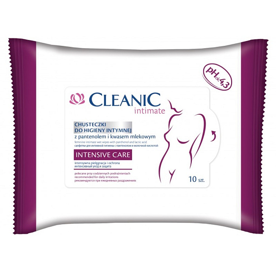 Cleanic Intimate Intensive Care ubrousky na intimní hygienu 10 kusů