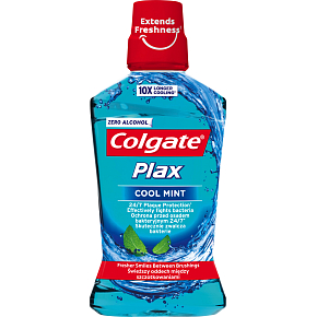 Colgate Plax Cool Mint ústní voda bez alkoholu, 500 ml