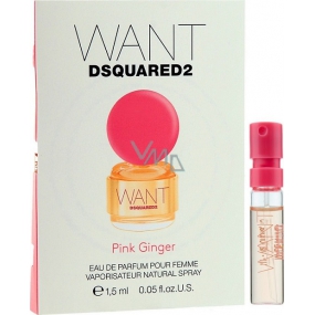 Dsquared2 Want Pink Ginger parfémovaná voda pro ženy 1,5 ml s rozprašovačem, vialka