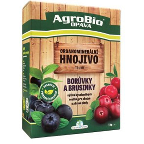 AgroBio Trumf Borůvky a brusinky přírodní granulované organominerální hnojivo 1 kg 41557, 6/2029
