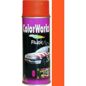 Color Works Fluor 918540 fosforově oranžová nitrocelulózový lak 400 ml