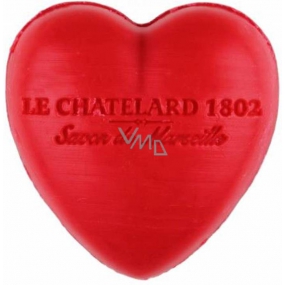 Le Chatelard 1802 Červené ovoce přírodní mýdlo ve tvaru srdce 25 g