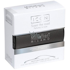 Millefiori Milano Icon Sandalo Bergamotto - Santálové dřevo a Bergamot vůně do auta Urban voní až 2 měsíce 47 g