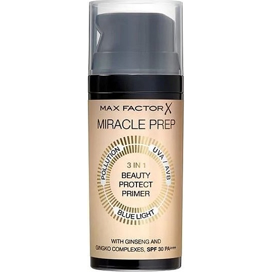 Max Factor Miracle Prep 3in1 Beauty Protect Primer báze pod make-up 3v1 30 ml