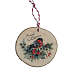 Bohemia Gifts Ručně vyráběná vánoční ozdoba dřevěná Ptáček 6 cm